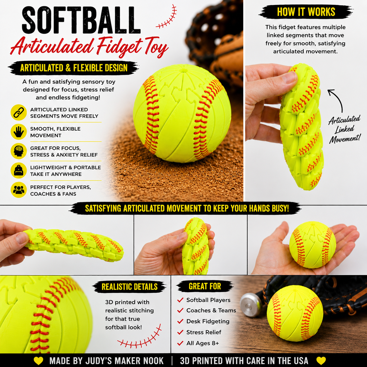 Softball Fidget